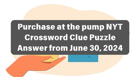 pump crossword clue